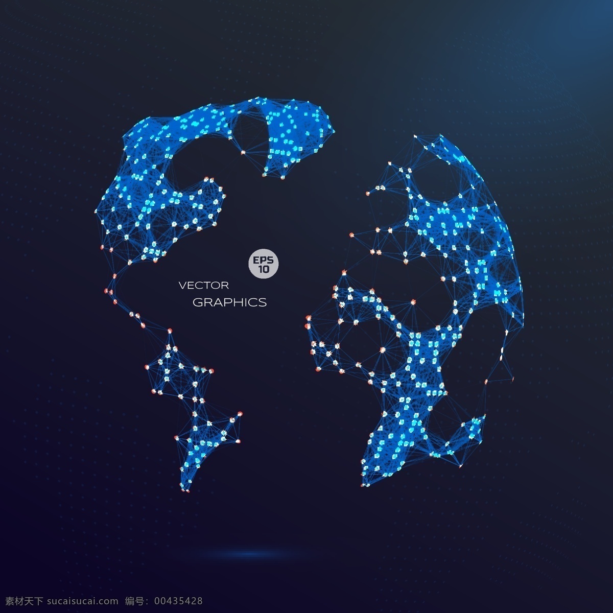 抽象 3d 矢量 全球化 地球 模板 模版 蓝色 点线 点状 背景 宇宙 太空 云计算 大数据 人工智能 通讯 网络 科技 通信 物联网 矢量素材 现代科技