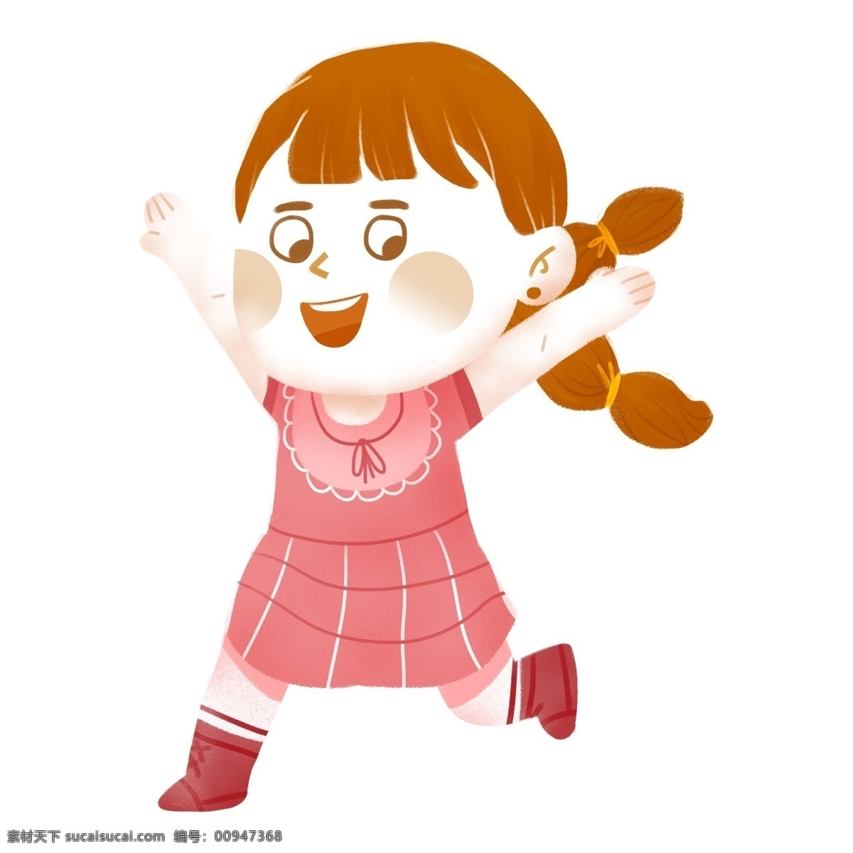 扁平化 可愛 女孩 裝飾 時尚 人物元素 免扣素材 透明素材