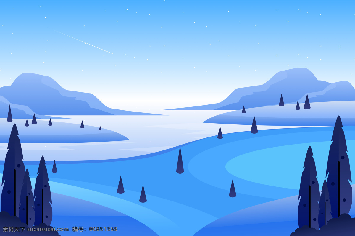 自然風(fēng)光插畫 自然 自然風(fēng)光 自然景色 自然風(fēng)景 夜景 太陽 月亮 落日 晚霞 樹木 湖水 海綿 月色 大自然 風(fēng)景插畫 大自然風(fēng)光 余暉