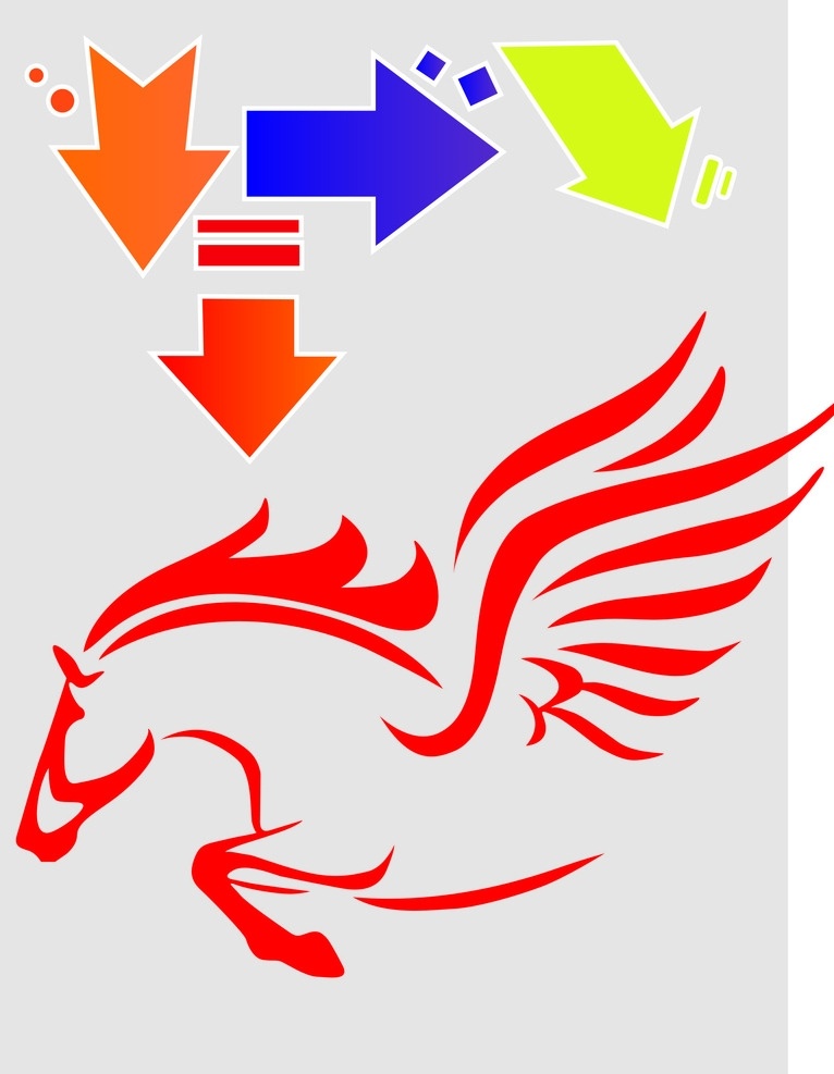 矢量圖 馬 箭頭 矢量 圖形 圖像 標志圖標 其他圖標