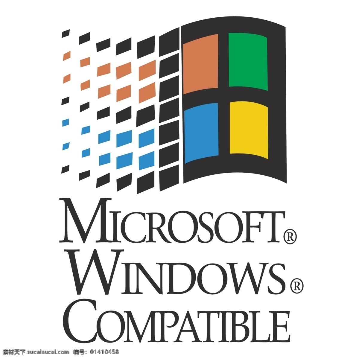 微软 windows 兼容 标识 公司 免费 品牌 品牌标识 商标 矢量标志下载 免费矢量标识 矢量 psd源文件 logo设计