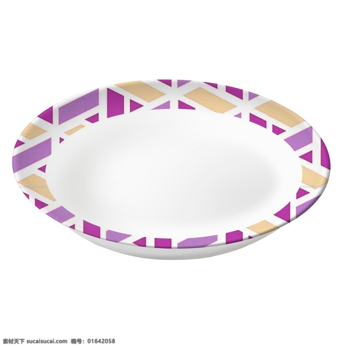 盘子 实物 底座 不规则 花纹 装饰 盘 有底座 装饰盘 紫色纹理图案 汤盘 菜盘 水果点心盘 餐具
