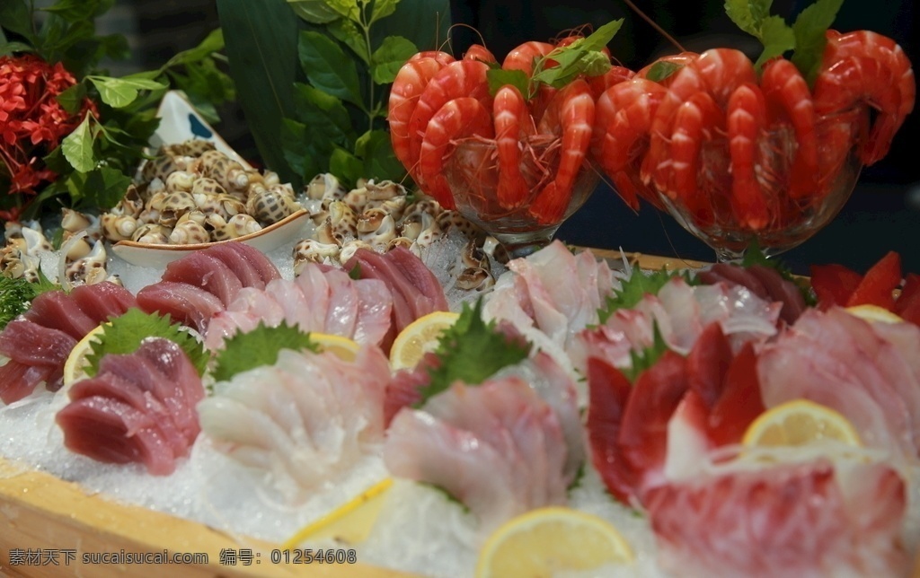 深海鱼 刺身 拼盘 三文鱼 鱼生 餐饮美食 传统美食