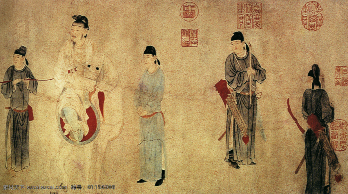 楊貴妃 上馬 圖 b 人物畫 中國 古畫 中國古畫 設(shè)計素材 人物名畫 古典藏畫 書畫美術(shù) 黃色