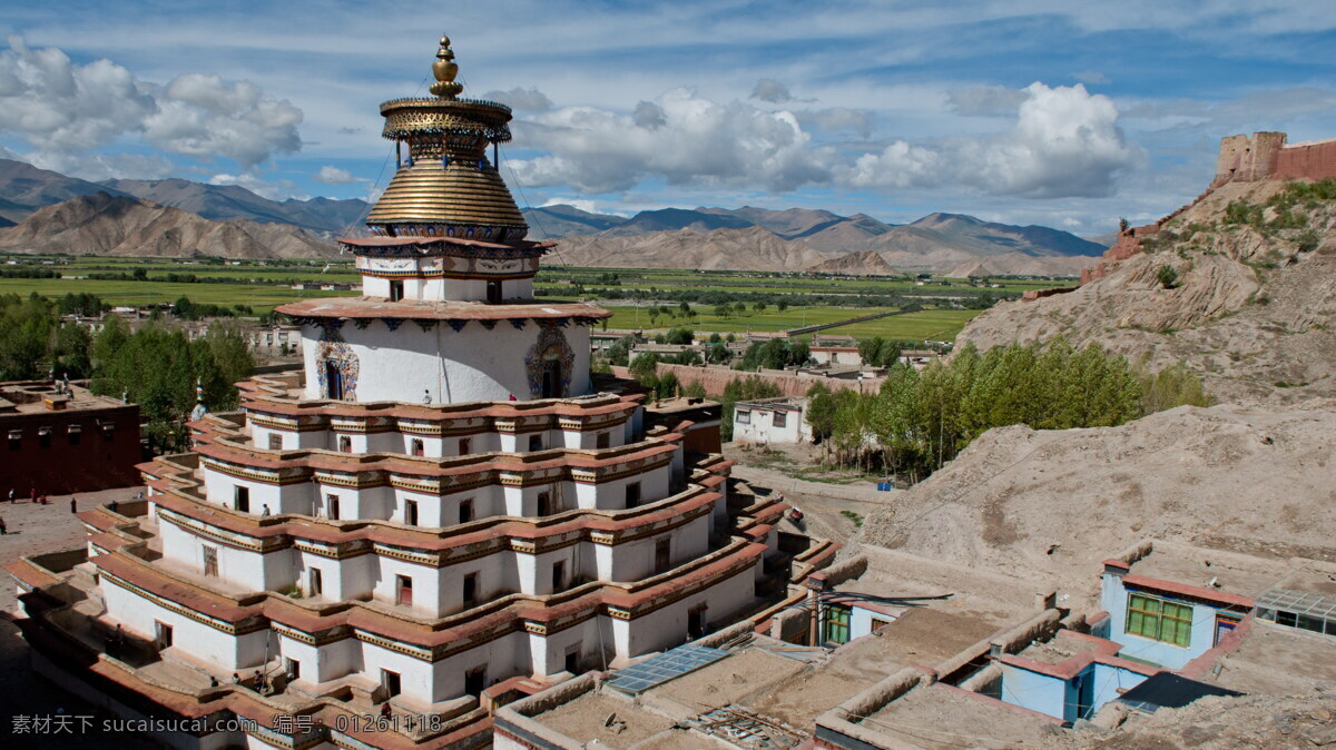 古老 西藏 修道院 高清 佛教 寺庙 宗教