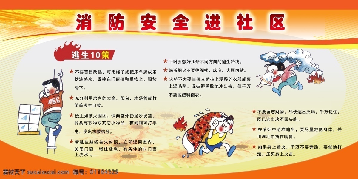 消防 安全 進 社區(qū) 展板 分層 消防安全 社區(qū)展板 招貼設計