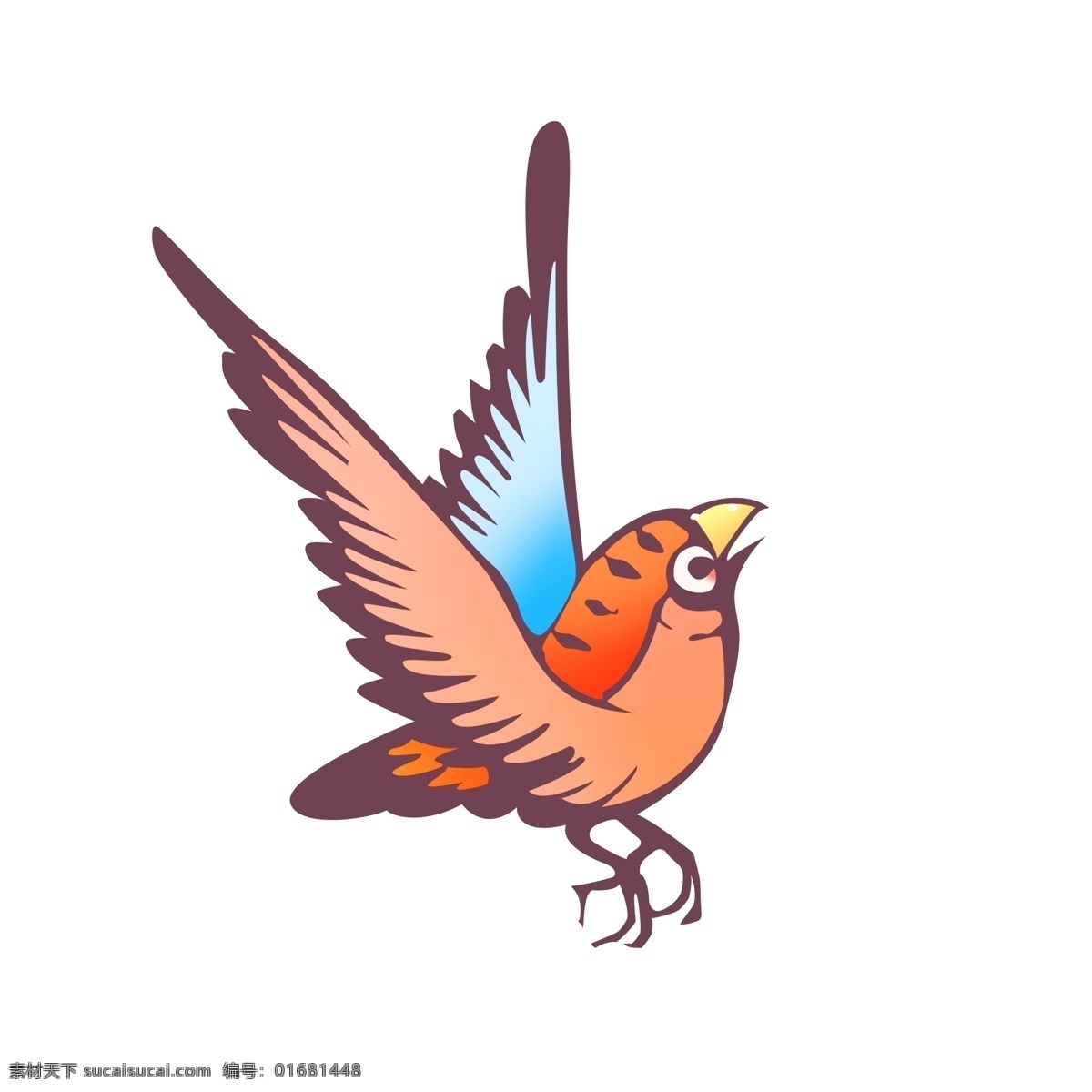 矢量 图形 彩色 小鸟 鸟 矢量图形 源文件 装饰图案 卡通可爱