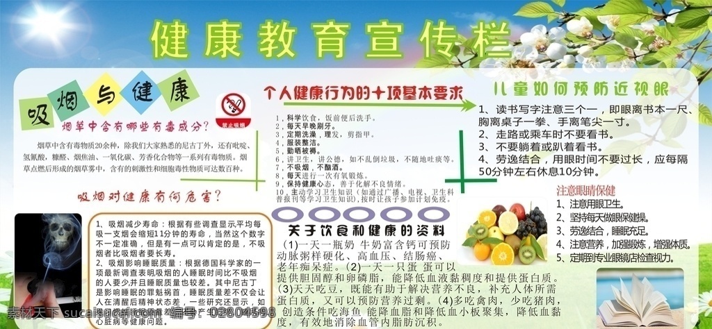 健康教育 宣傳欄 健康 教育 展板 中心