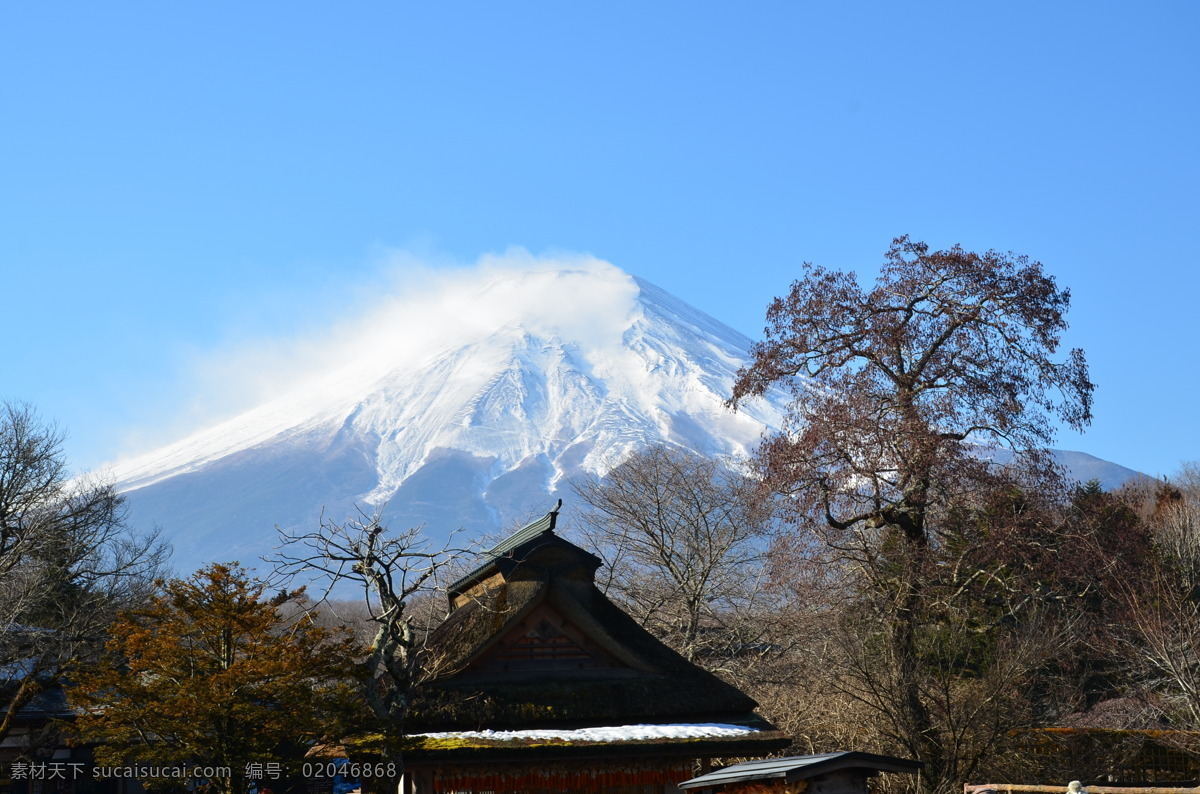 日本 富士山 美景 东京 雪山 忍野六海 国外旅游 旅游摄影 黑色