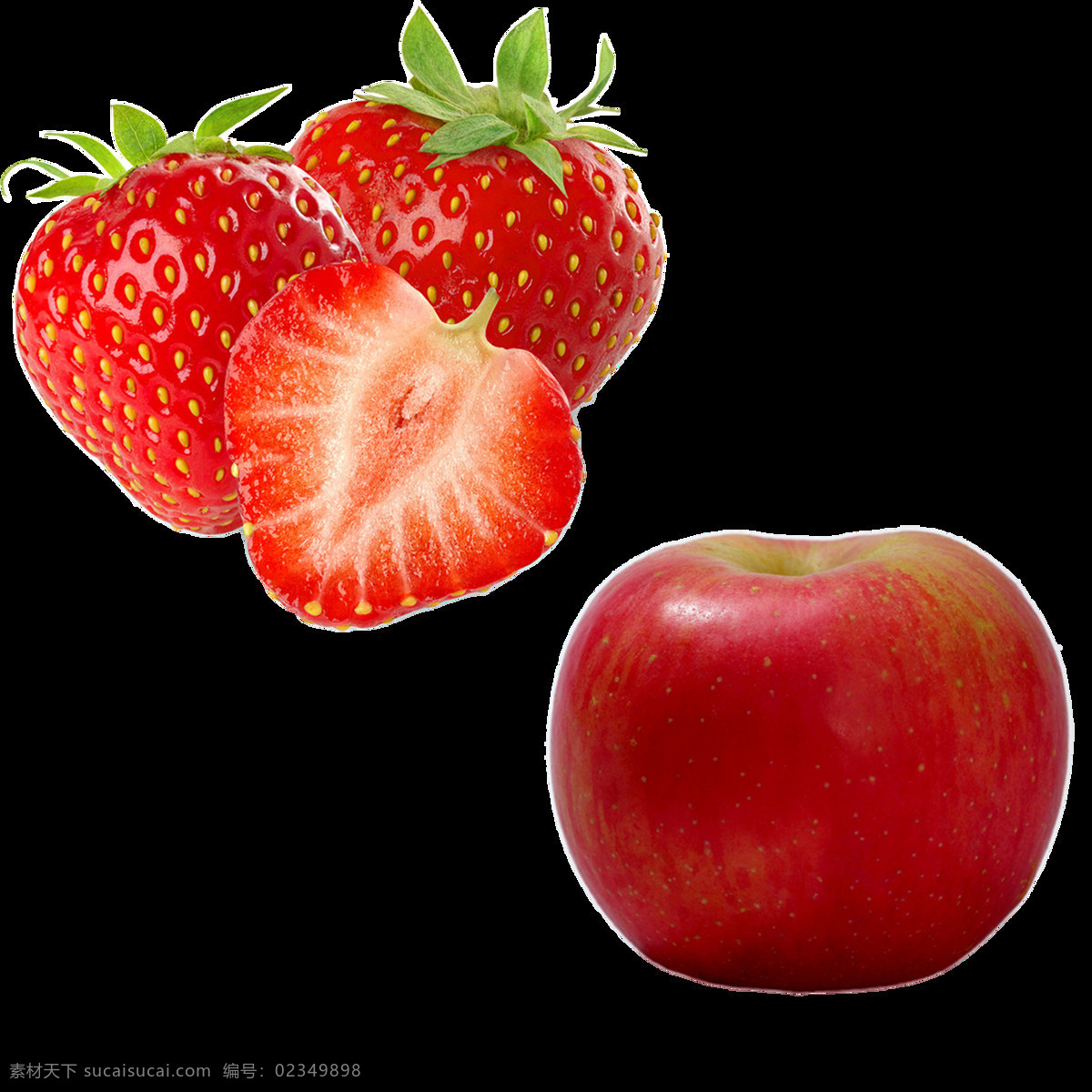 草莓 苹果 高清 唯美 水果