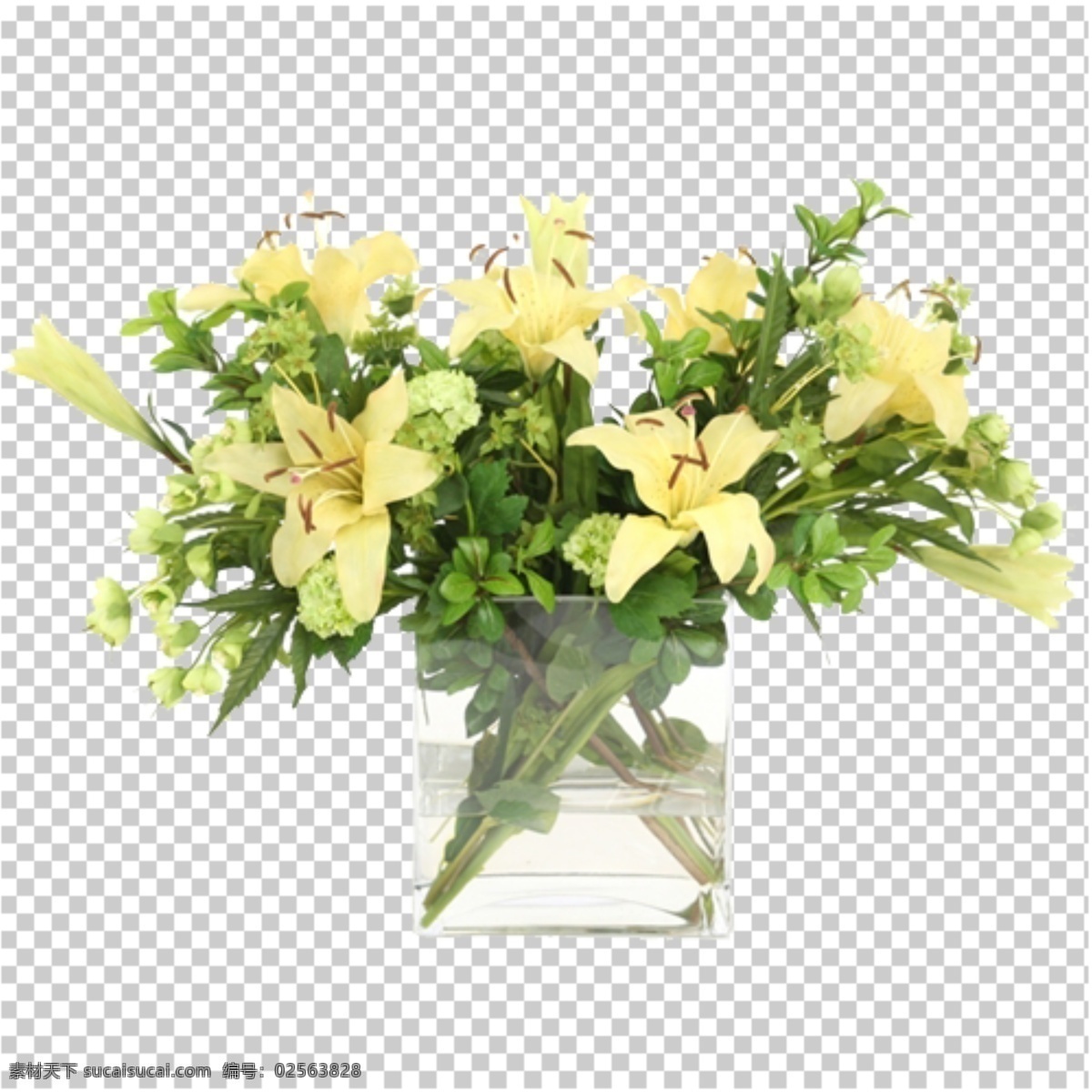 分层素材 花艺 免抠图图片 免抠图 桌花 摆件 透明底花艺 绿植 花 分层图 图层 分层