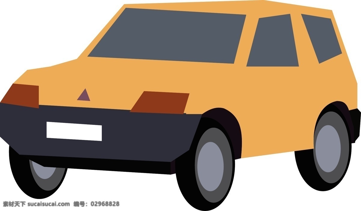 黃色 汽車 交通工具 交通