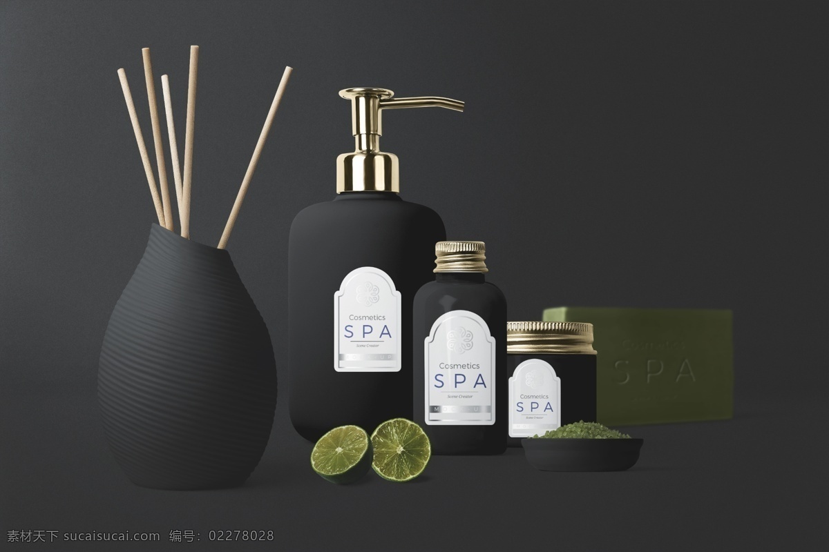 黑色 高端 水療 spa 護(hù)膚品 樣機 企業(yè)形象 面霜 樣機模板 vi樣機 spa護(hù)膚品 護(hù)膚品樣機 護(hù)膚品瓶子