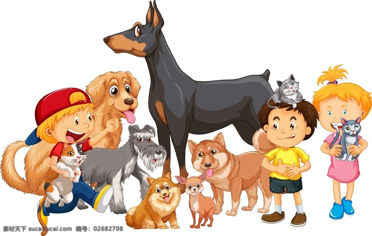 卡通 儿童 动物图片 卡通儿童 男孩 生活儿童 矢量儿童 快乐儿童 儿童背景 儿童插画 手绘儿童 卡通设计
