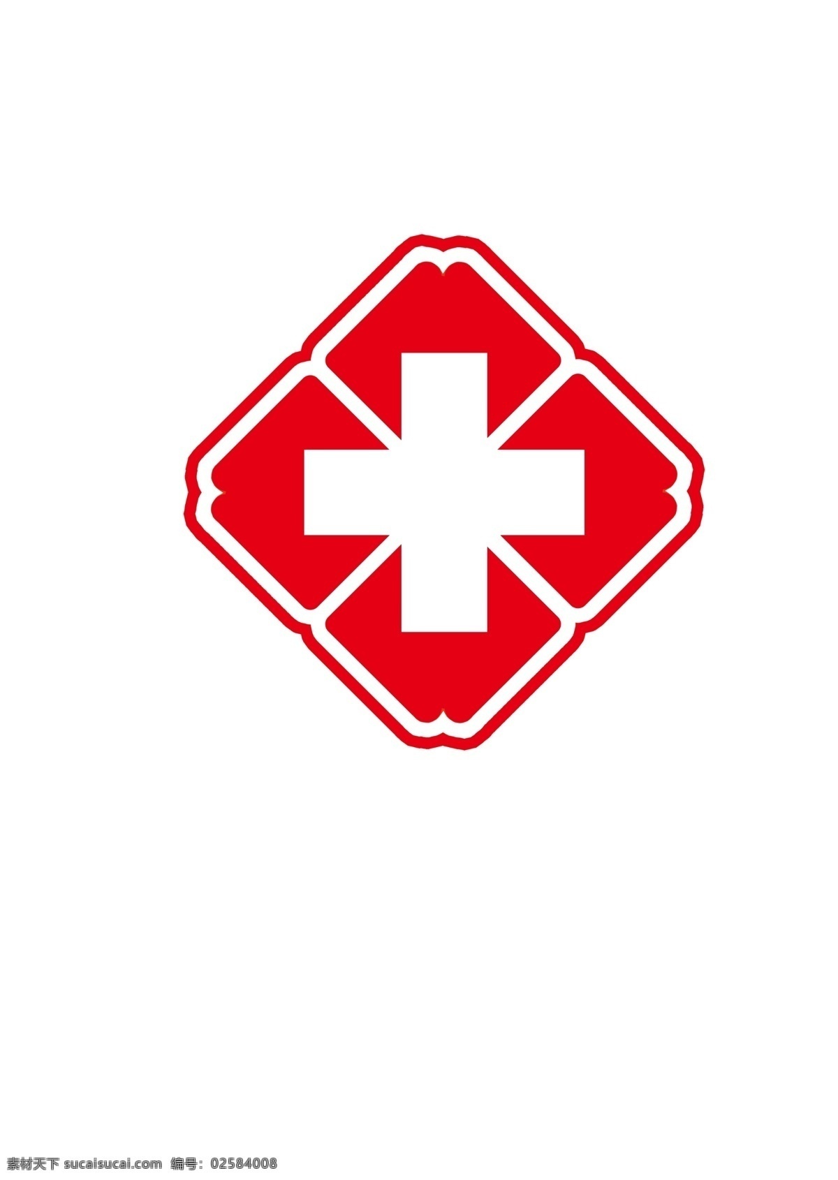 医院标识 红十字 医院标志 医用图标 十字 标志图标 公共标识标志