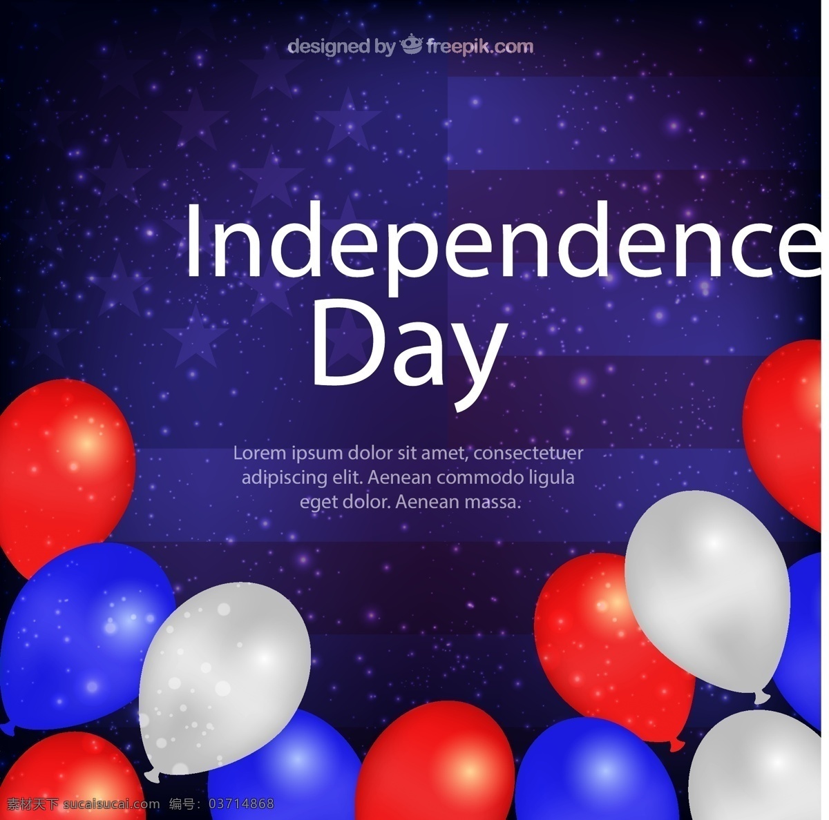 独立日 背景 气球 假日 美国 主义 图标 高清 源文件