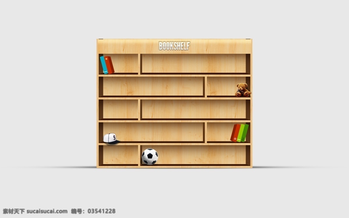 分层 帽子 木质 书 书架 小熊 源文件 模板下载 木质书架 足球 矢量图 日常生活