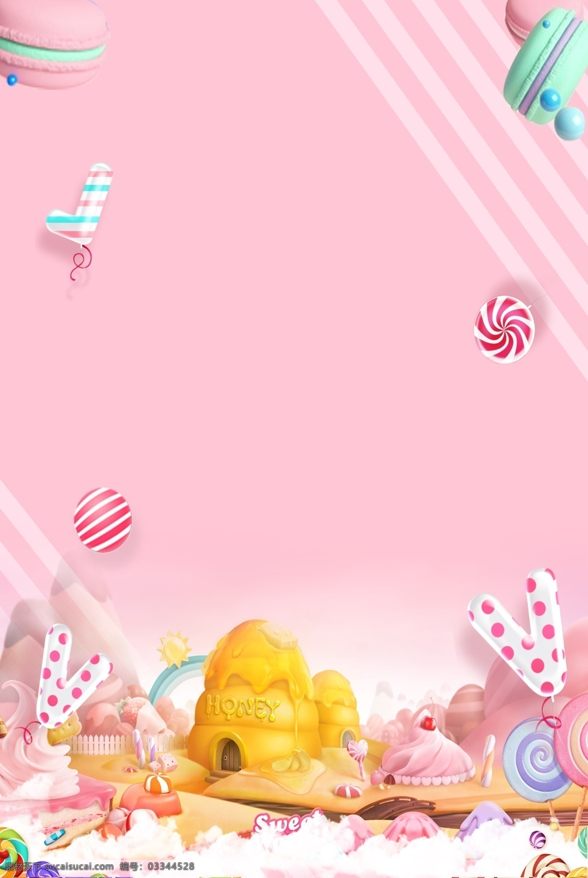 浪漫 粉色 糖果 海报 背景 广告背景 棉花糖 美食背景 小清新 糖果卡通背景 七色糖 马卡龙糖果 棉花糖背景