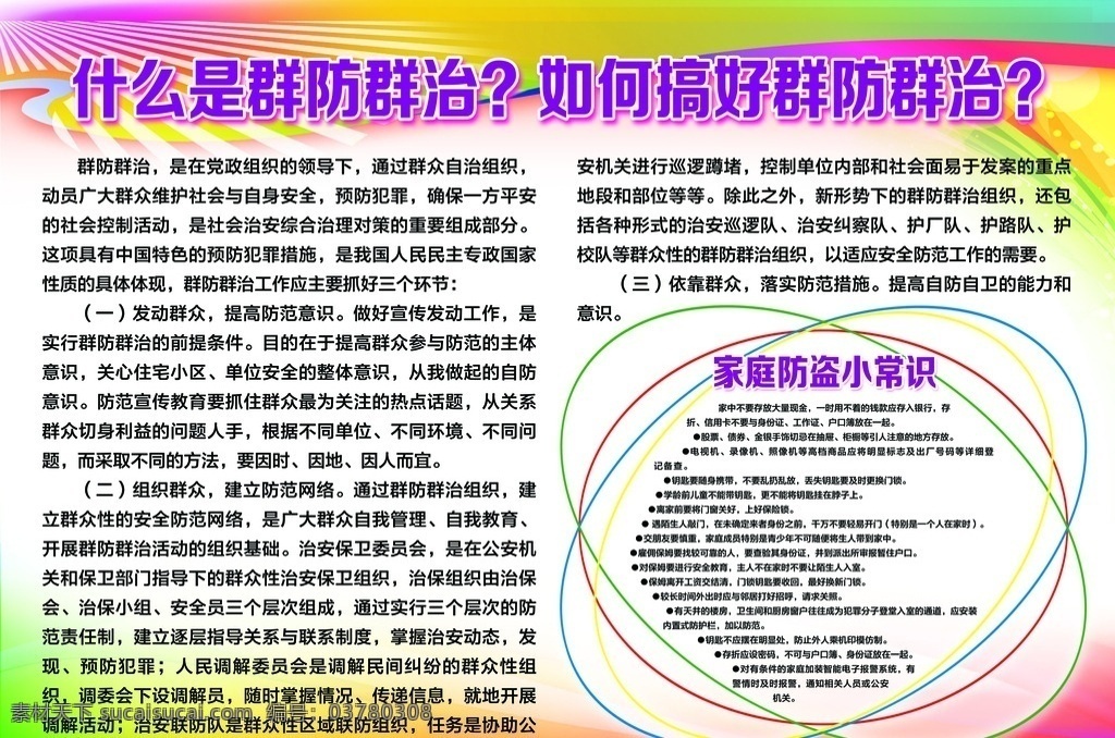 群防群治 群防 群治 家庭 防盜 小常識(shí)