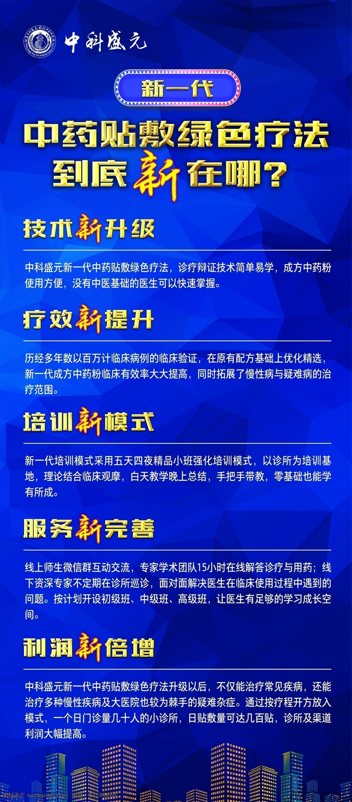 中科 盛 元 綠色療法 中科盛元 展架 海報(bào) 貼服 膏藥貼 分成 分層