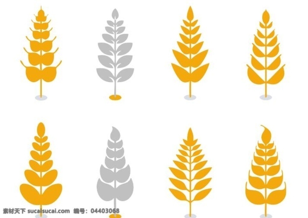麦穗 稻谷 金色 logo 金色小麦 麦田 矢量麦穗 标志图标 其他图标