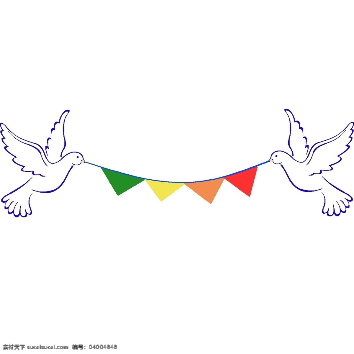 手绘 鸽子 分割线 插画 白色的鸽子 卡通插画 手绘插画 分割线插画 鸽子分割线 和平的鸽子 飞翔的鸽子