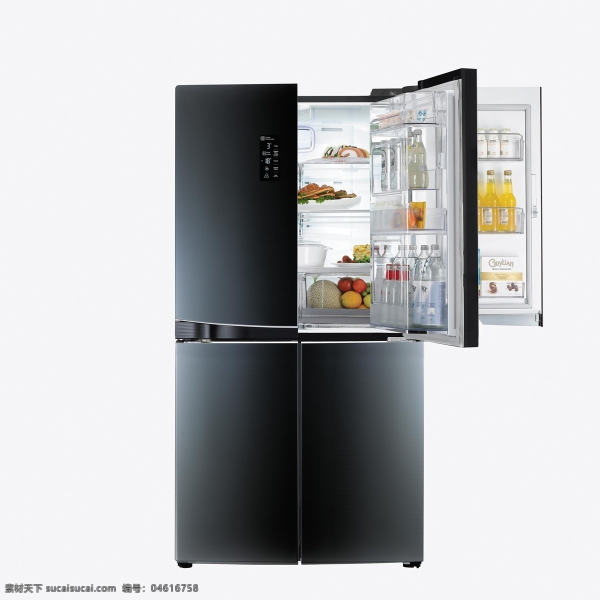 lg冰箱图片 lg冰箱 lg品牌 lg家电 智能冰箱 四门冰箱 大型冰箱 打开的冰箱 冰箱 生活百科 数码家电