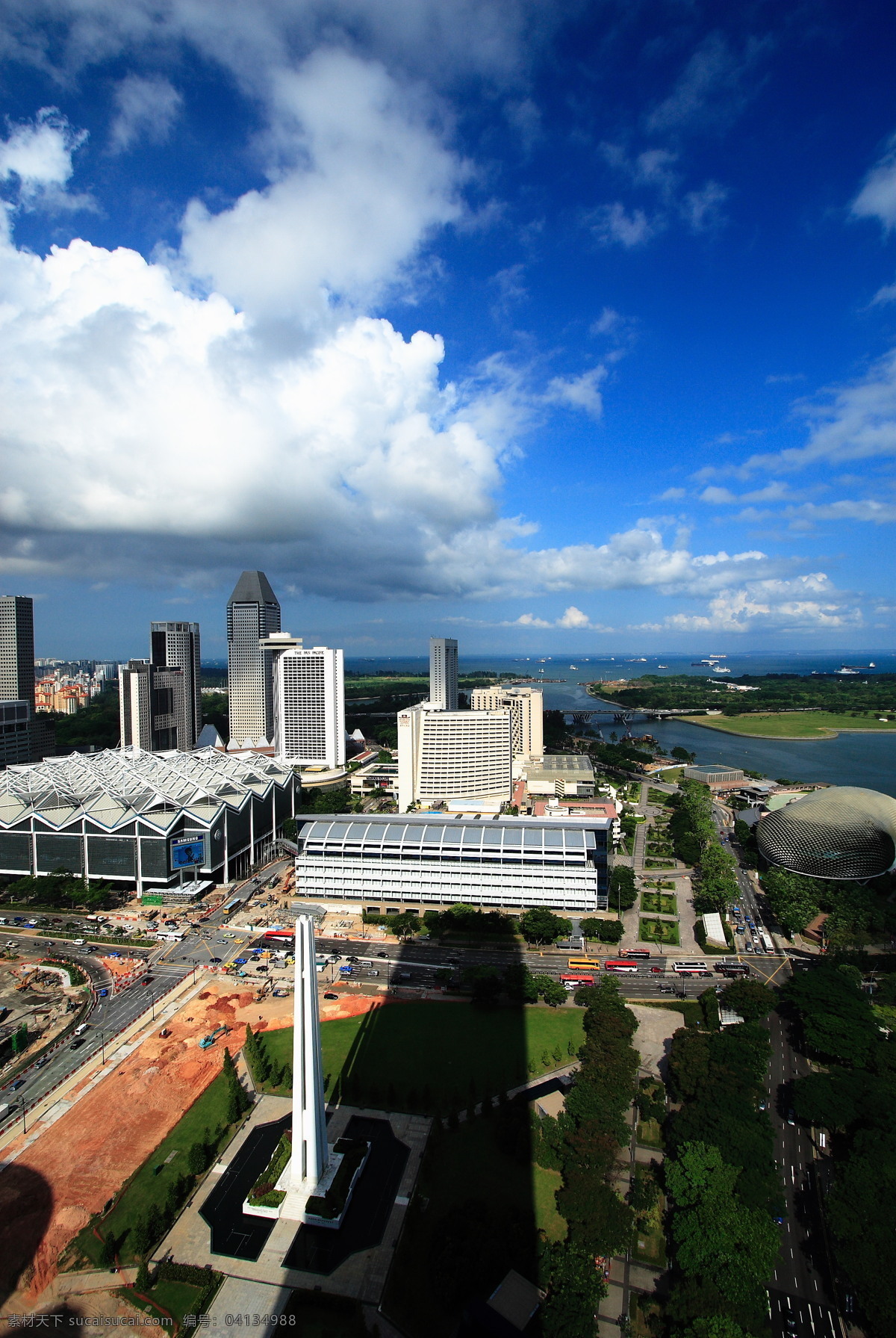 新加坡 运河 入海口 城市建筑 国外旅游 旅游摄影