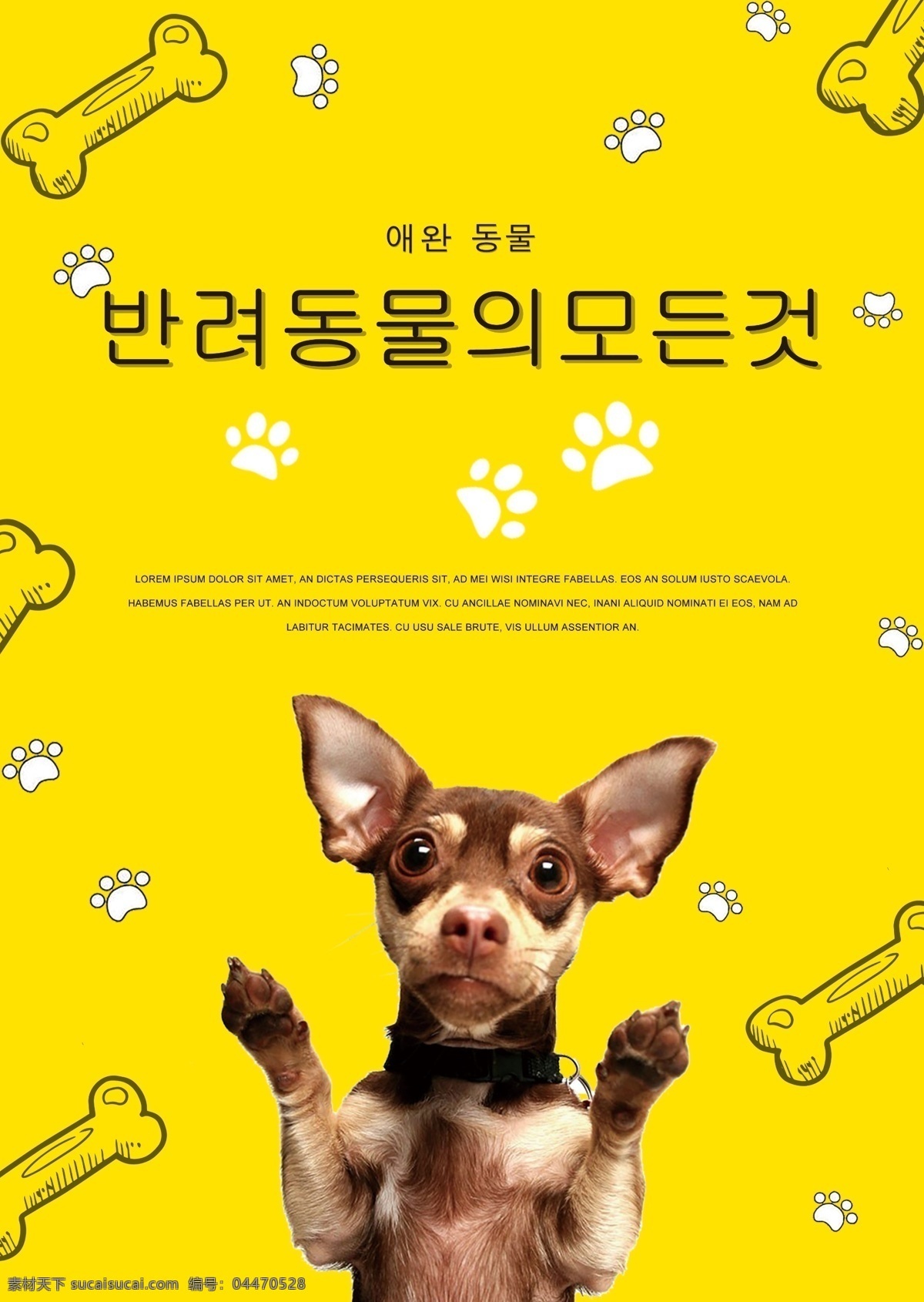 黄色 创意 宠物 店 海报 宠物店海报 宠物店 小狗 谈谈关于