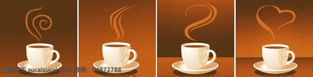飘香 咖啡 图 框 装饰画 图框 咖啡杯 高端