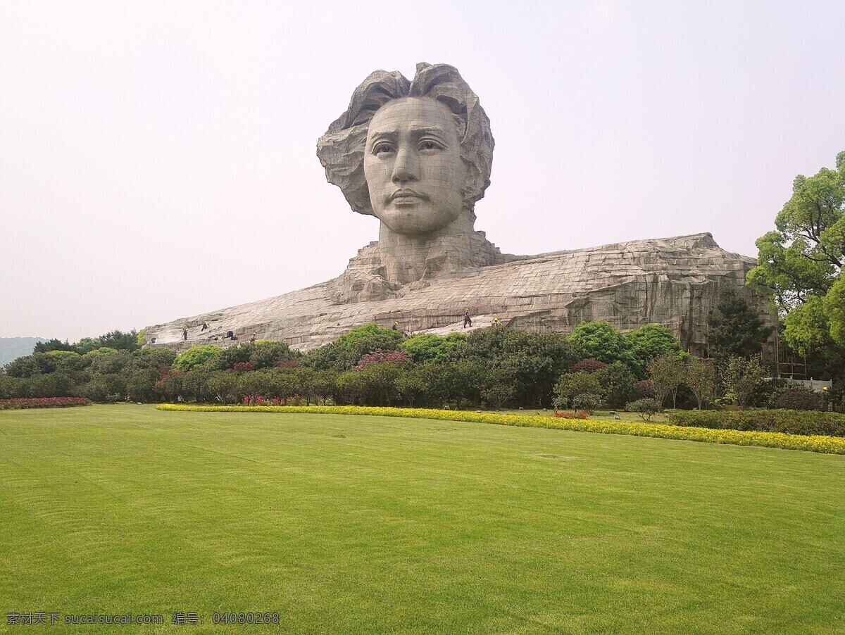 橘子洲頭 毛主席 文藝青年 朝氣蓬勃 年輕毛澤東 自然景觀(guān) 風(fēng)景名勝