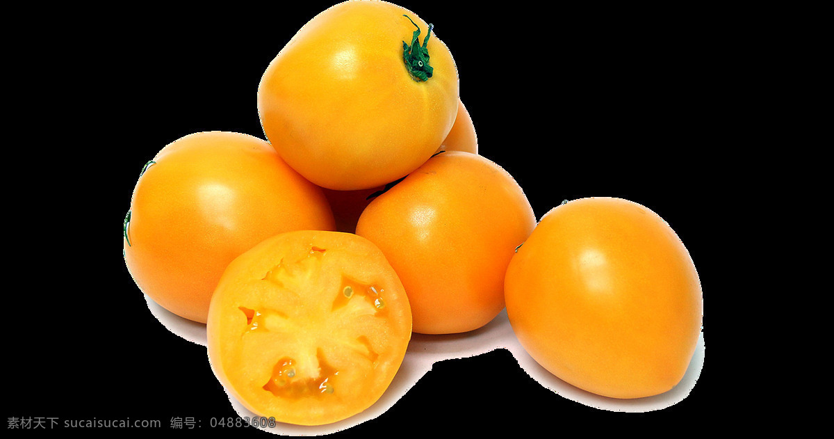 黄色 小 番茄 元素 png元素 免抠元素 蔬菜 透明元素