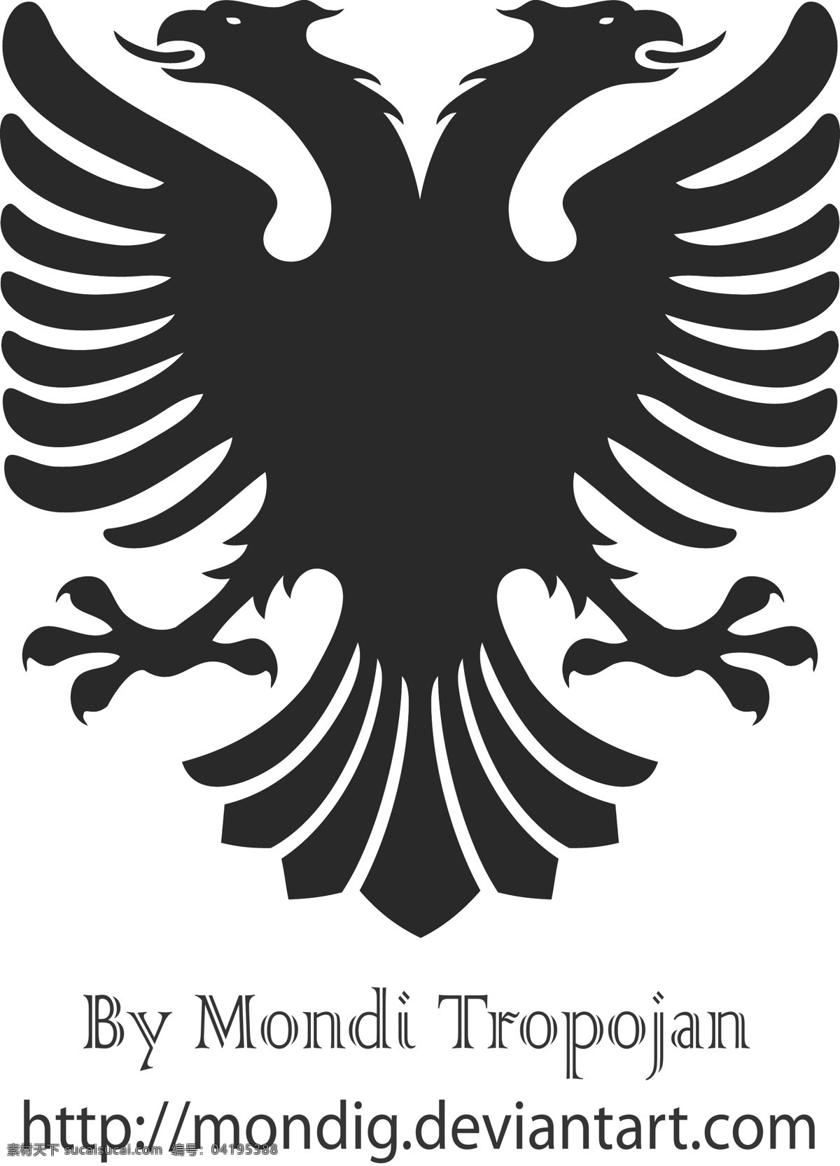阿尔巴尼亚 向量 鹰 白色