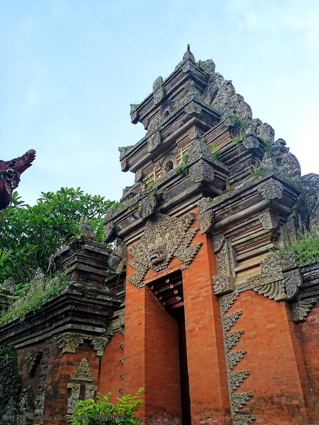 烏布皇宮 巴厘島 印尼 印度尼西亞 皇宮 建筑 紅墻 皇室 奢華 旅游攝影 國外旅游