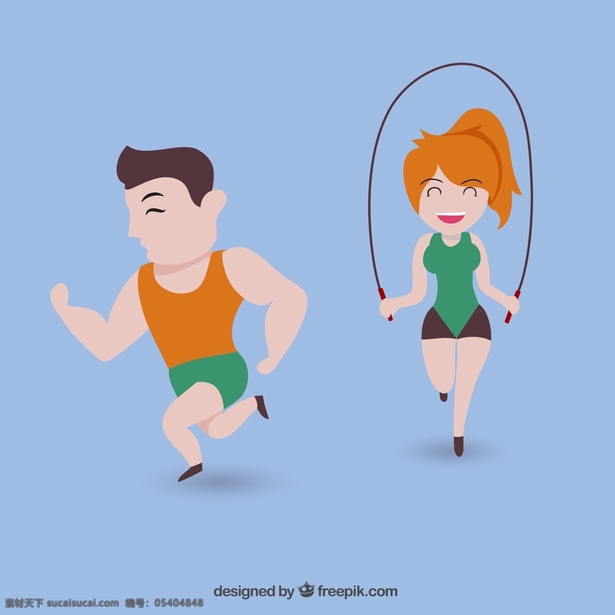 夫妇健身 运动 健身 健康 卡通 夫妇 训练 培训 图标 高清 源文件