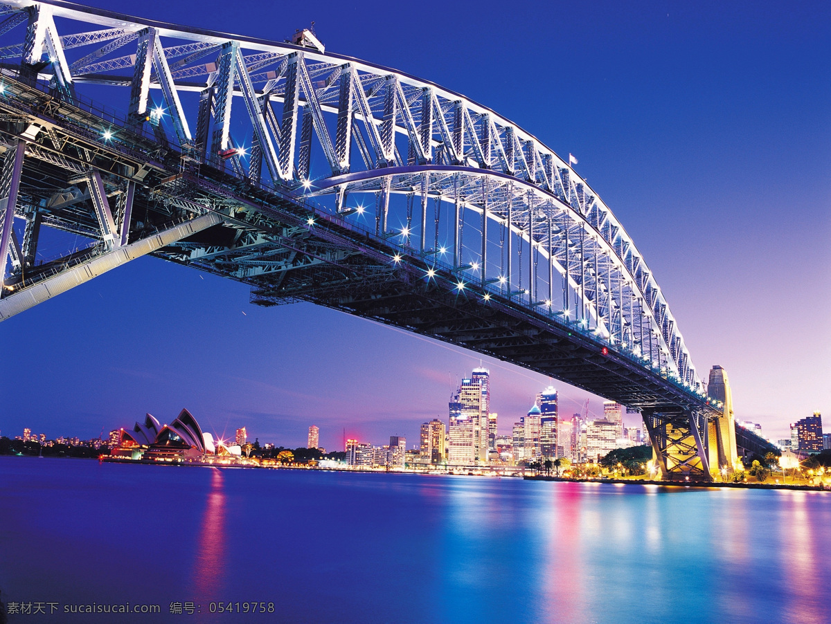 澳大利亚风光 唯美 风景 风光 旅行 城市 人文 澳大利亚 跨海大桥 夜景 旅游摄影 国外旅游