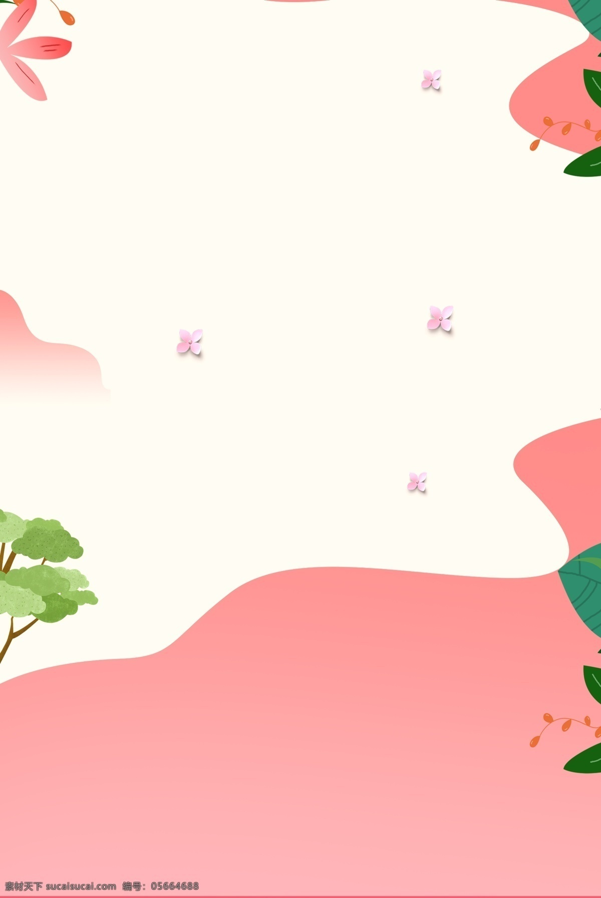 母亲节 感恩 粉色 电商 促销 简约 扁平 背景 图 花朵 亲情 装饰