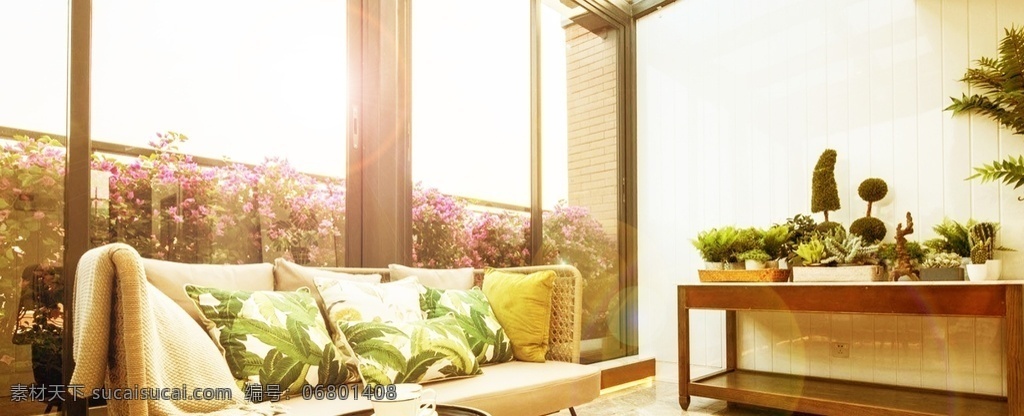 阳光 超大 阳台 房地产 花房 玻璃房 建筑园林 室内摄影