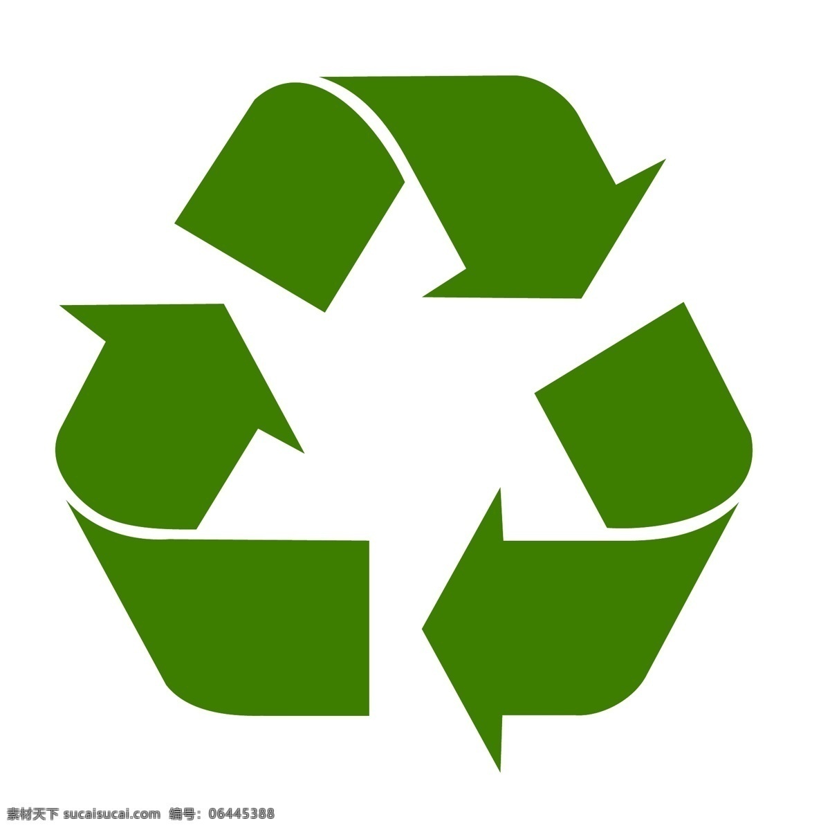 矢量回收标志 矢量 回收标志 环形 循环 绿色 标志图标 其他图标