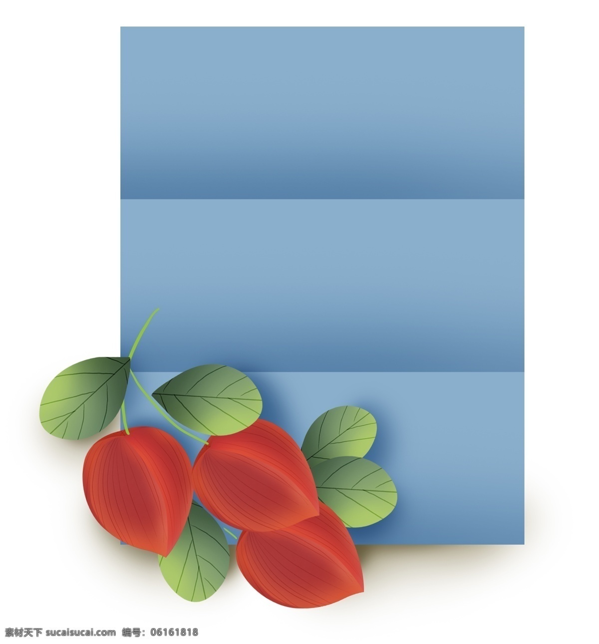 春天 花卉 蓝色 信纸 文字 框 植物 春天标题框 花朵 春季 红色 立体 叶子 绿色 花卉文本框 春天文字框