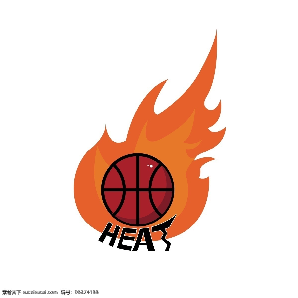 nba 球队 热火 队 标志 装饰 图案 热火队 篮球标志 装饰图案 篮球