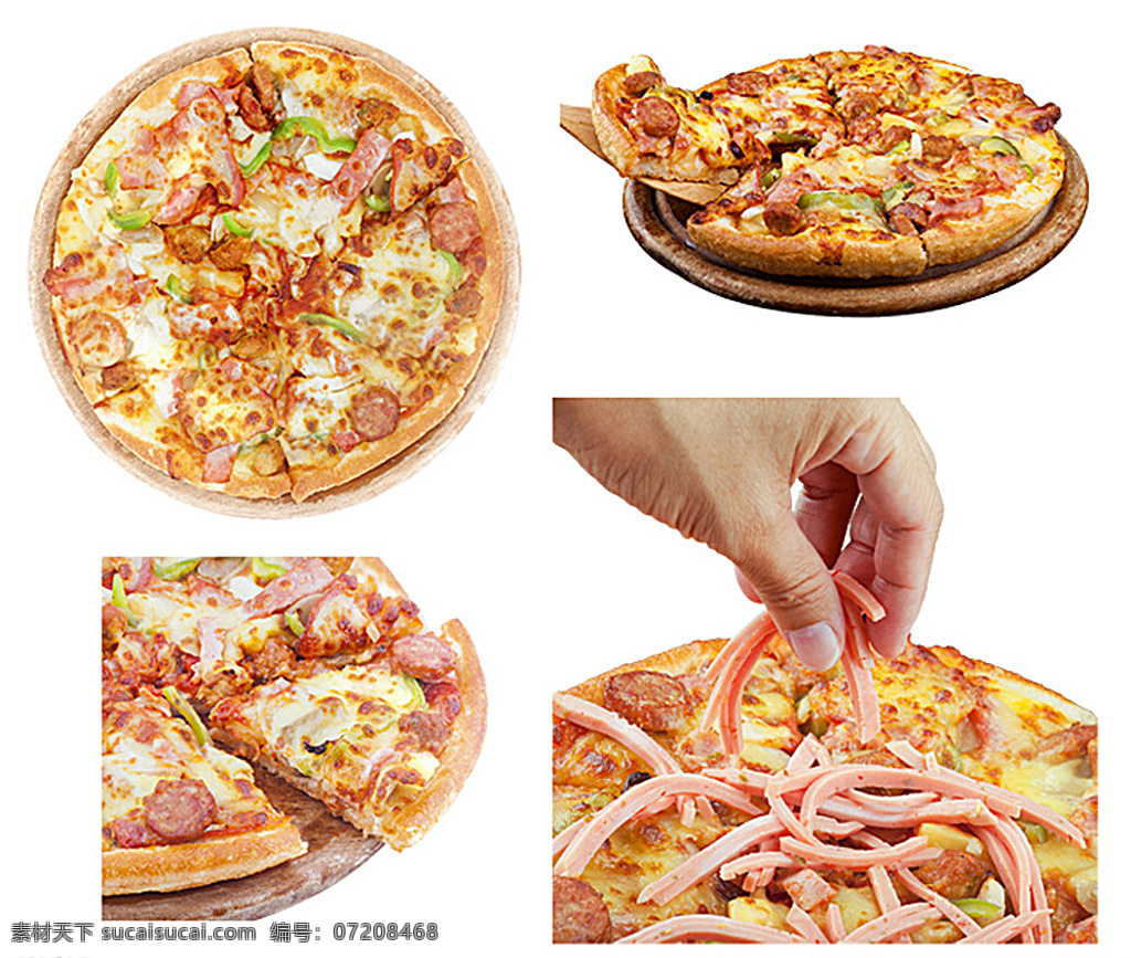 披萨素材 披萨 西餐美食 意大利美食 意大利薄饼 烘焙美食 披萨特写 食物 分层 白色