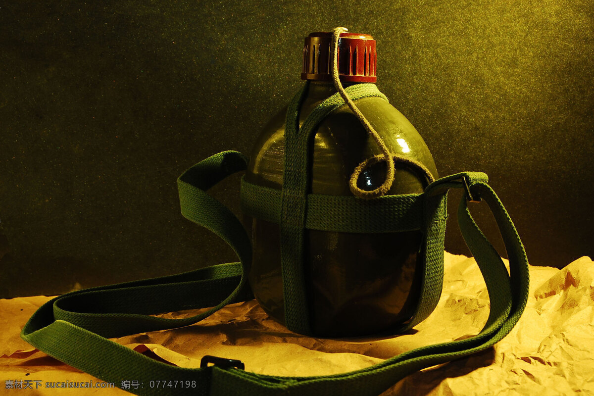 军用水壶 水壶 解放军 军用 军绿色 生活素材 生活百科