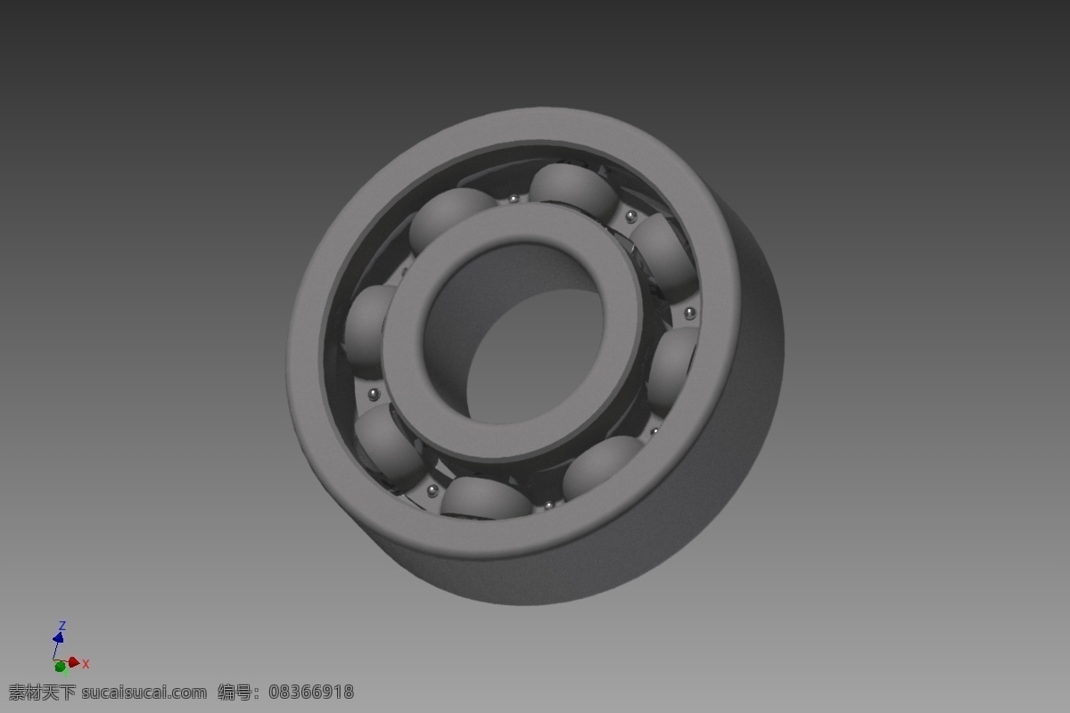 單列 深溝 球軸承 skf 工業(yè)設(shè)計 汽車 3d模型素材 其他3d模型