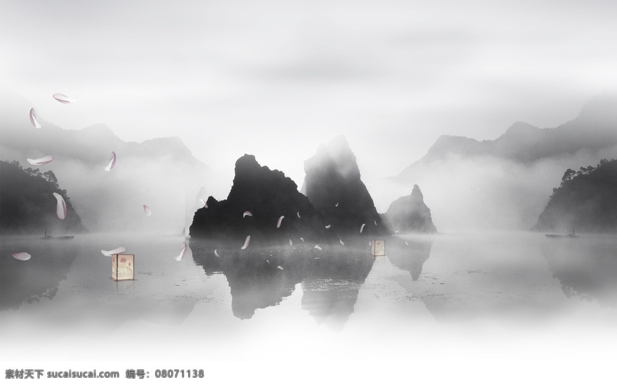 意境山水 山水古韻 水墨 古韻 建筑效果圖 山水 意境 寫意 分層 設(shè)計繪畫書法 文化藝術(shù) 繪畫書法