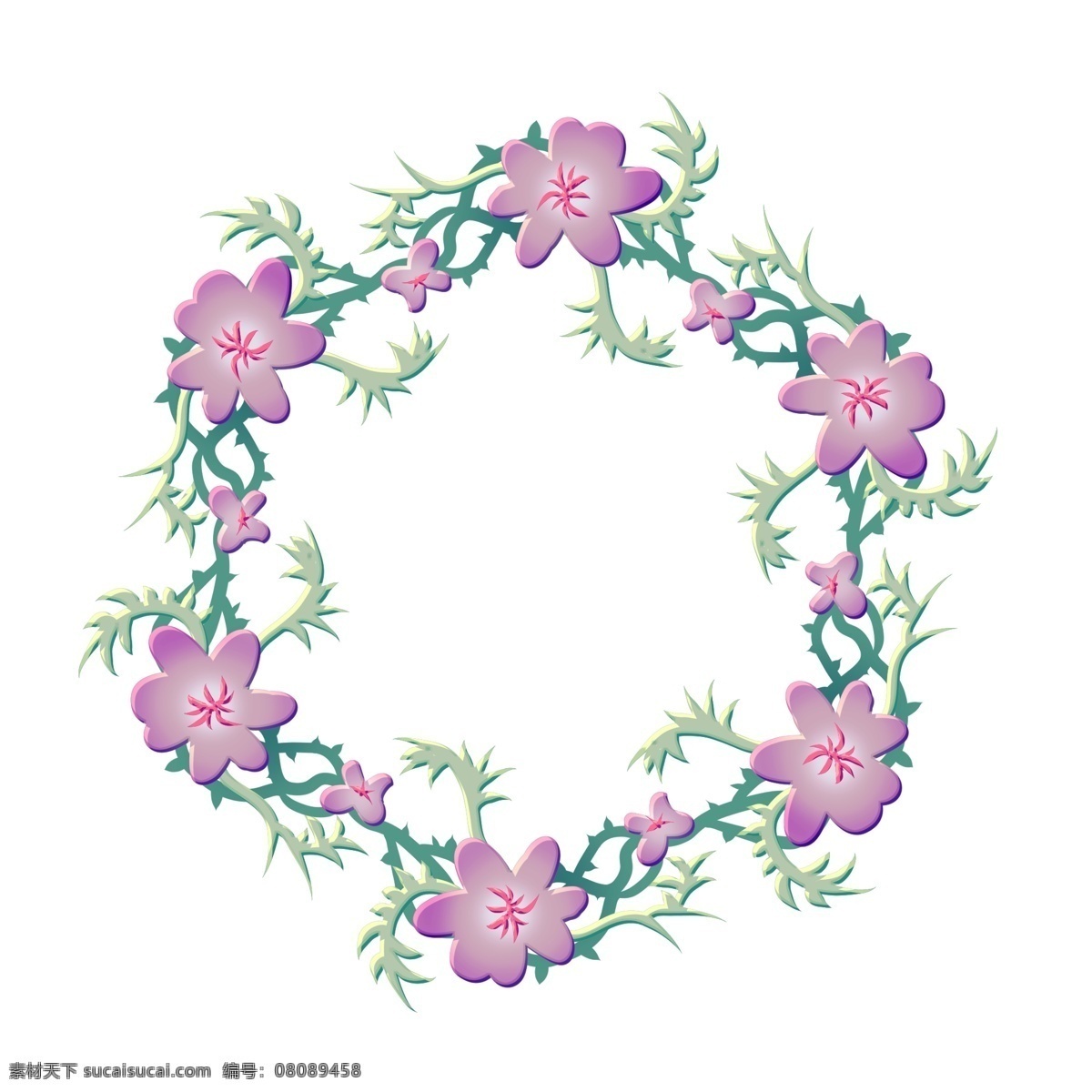 圓形 花環(huán) 裝飾 插畫 圓形花環(huán) 漂亮的花環(huán) 小花花環(huán) 葉子花環(huán) 花環(huán)裝飾 花環(huán)插畫 綠色的花環(huán)