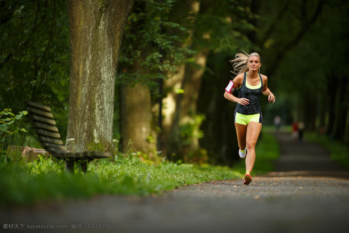 公园 里 跑步 时尚 美女图片 运动人物 运动 健身锻炼 人物图库 人物摄影 美女 女人 女性 跑步运动 体育运动 生活百科