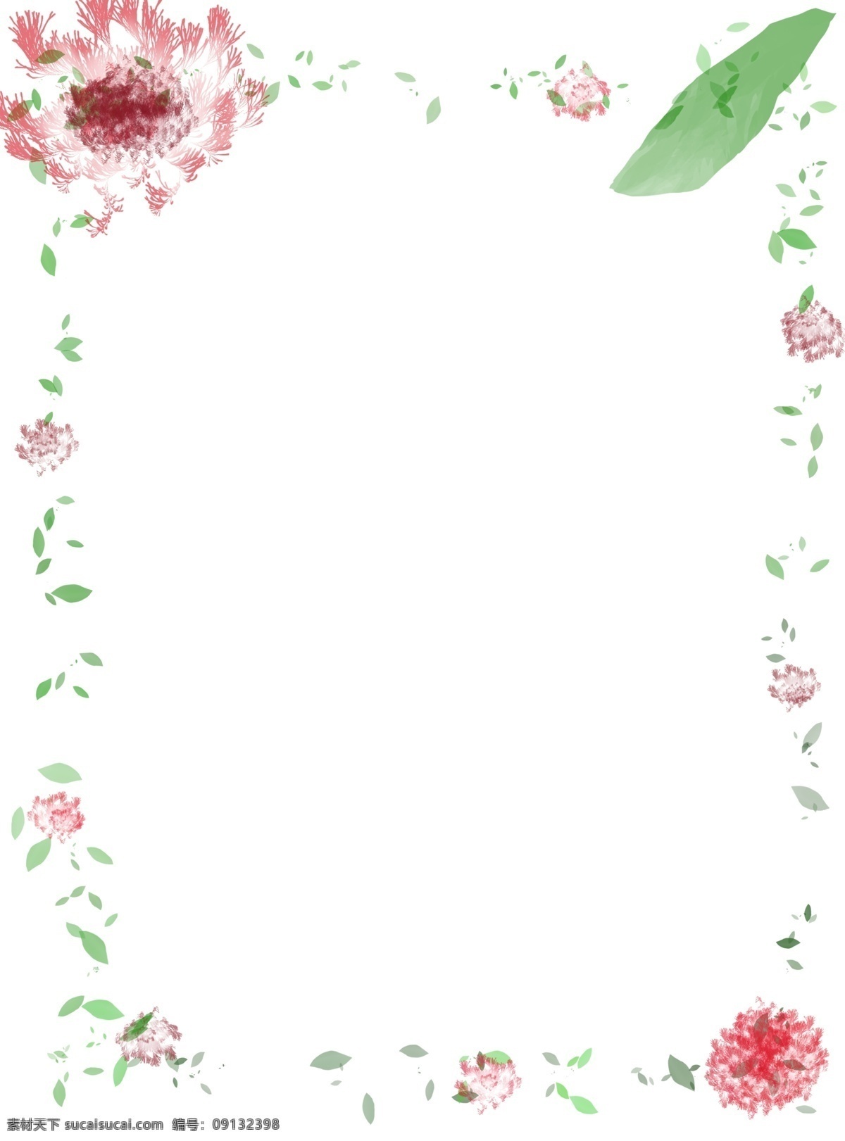 漂亮 花邊 邊框 插圖 紅花綠葉 花卉邊框 漂亮邊框 花邊邊框 紅花邊框 綠葉邊框 植物邊框