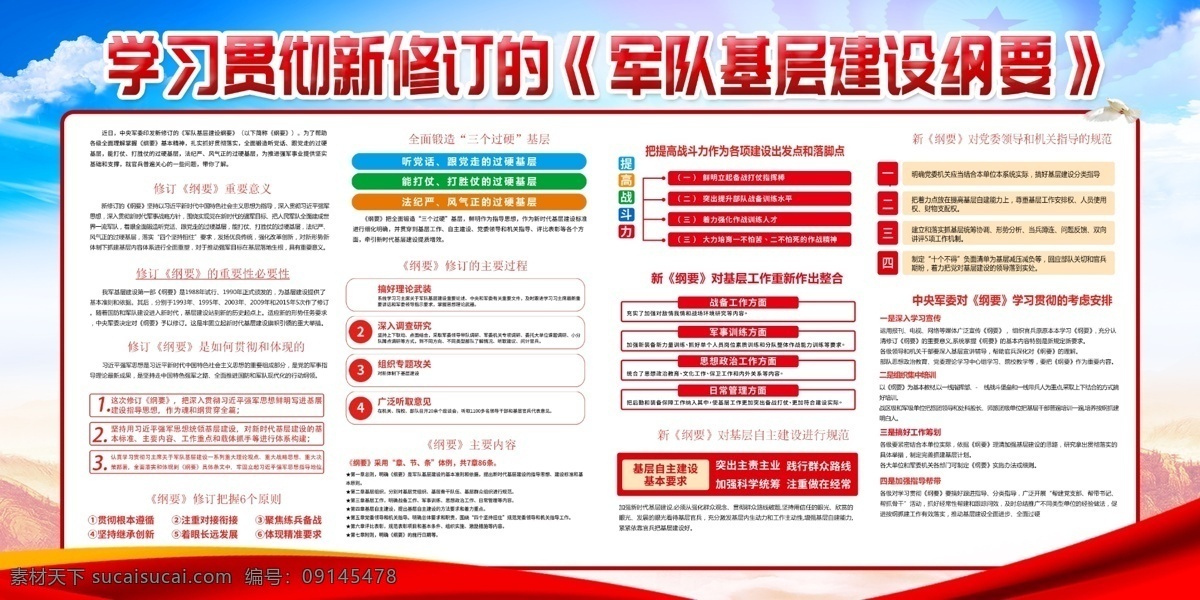 军队 基层建设 纲要 新纲要 新修订纲要 军队基层建设 军队新纲要 强军目标 军事展板 军队展板 军队文化 建设纲要 部队纲要 部队基层纲要 部队建设 四有军人 建设纲要展板 新纲要展板 新纲要板报 新纲要图解 新纲要解读 展板模板