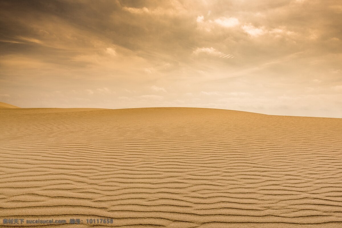 一望无际 沙漠 风景 高清 自然 黄沙 沙子 背景